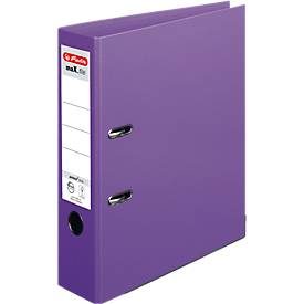 herlitz Ordner maX.file protect plus, DIN A4, Rückenbreite 80 mm, violett