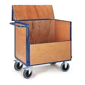 Holzkastenwagen mit Deckel, 1165x765 mm