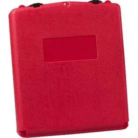 Justrite Dokumentenbox Gross, Polyethylen, mit Verschluss, B 333 x T 90 x H 400 mm, rot