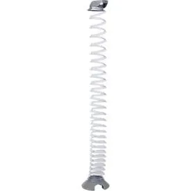 Kabelspirale, Ausziehhöhe 1300 mm, Ø 90 mm, vertikal bis zum Boden, universell, Kunststoff, transparent
