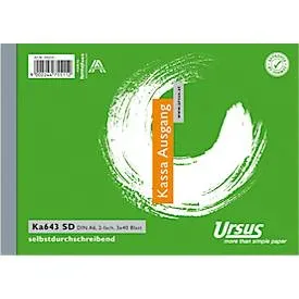 Kassa Aus A6 quer 3x40 Blatt
