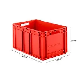 Kasten im EURO-Mass EF 6320, 63,7 l, rot