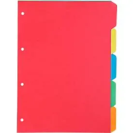 Kartonregister Schäfer Shop Select, 1er Pack, 4-fach Lochung, 160 g/qm Recyclingkarton, 5-teilig