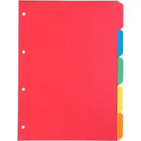 Kartonregister Schäfer Shop Select, 5er Pack, 4-fach Lochung, 160 g/qm Recyclingkarton, 5-teilig
