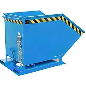 Bauer® Muldenkipper, kastenförmige Mulde, lackiert, Volumen 0,6 m³, RAL 5012 lichtblau