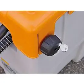 Klappdeckelverschluss für mobile Tankstellen CEMO Schmierstoff- und DT-Mobil Easy bis 200 l, inkl. 2 Schlüssel