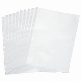 Klarsichthülle FolderSys, DIN A4, oben offen, T-Stanzung für 12 Ringe, transparent, 10 Stück