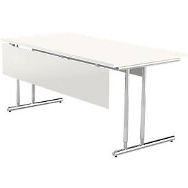 Knieraumblende Toledo, für Schreibtische ab Breite 1600 mm, B 1450 x H 300 mm, weiss