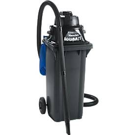 Komplettset Nass-Trockensauger, ohne Werkzeugsteckdose, inkl. Grossmülltonne für 120 l, 1 Patronenfilter & 1 Vliesfilter, blau
