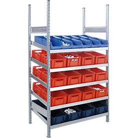 Komplettregal MBR 3000, Anbaufeld, 5 schräge Fachebene, 2278 x 500 x 1292 mm