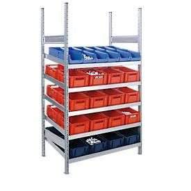 Komplettregal MBR 3000, Grundfeld, 5 schräge Fachebenen, 2278 x 400 x 1004 mm