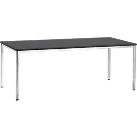 Konferenztisch, 2000 x 800 mm, schwarz
