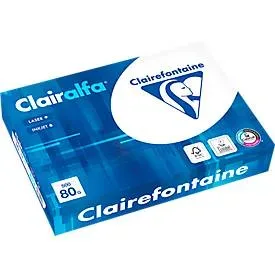 Kopierpapier Clairefontaine Clairalfa, DIN A4, 80 g/m², hochweiss, 2500 Blatt