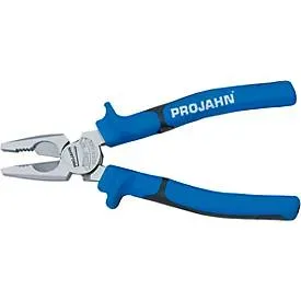 Kraft-Kombi-Zange Projahn, 165 mm, mit Nagel- & Drahthalter, Ringschlüssel, ergonomischer Griff