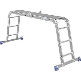 KRAUSE® STABILO Gelenkleiter Universal, inkl. Stand-Plattform, Gesamtlänge 3,55 m