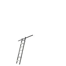KRAUSE® STABILO Stufen-Regalleiter mit Haken für Rundrohr, Standhöhe 0,90 m
