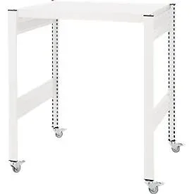 Kreativ-Tisch ORDO Professional, Grundtisch, multifunktional, herausnehmbare Schreibfläche, mobil, B 810 x T 635 x H 825 mm, Stahl, verkehrsweiss RAL 9016