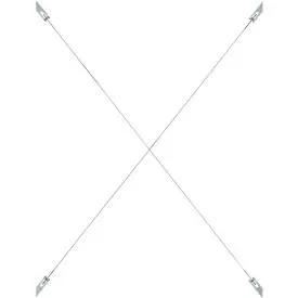 Kreuzverband für Regalsystem R 3000, für Feldbreite 994 mm, Höhe 1325 mm