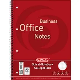 Landré Collegeblock Office DIN A4, 80 Blatt, 10 Stück, kariert
