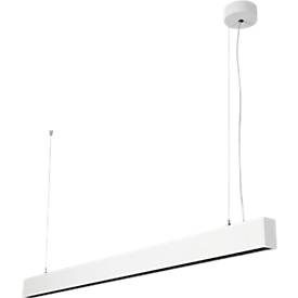 LED-Pendelleuchte Dotlux STYLFREE, Leistung 50 W, 6500 lm, 4000 K, bildschirmarbeitsplatzfähig, Aluminium, weiss