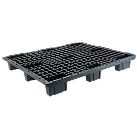 Leichtpalette FP-LP1210-9L, Tragkraft 1800/800 kg, 9 Füsse, ineinander stapelbar, L 1200 x B 1000 x H 130 mm, Recycling-HDPE, 10 Stück