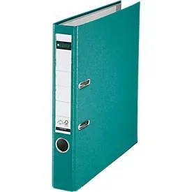 Leitz 180° Ordner A4 52 mm Türkis 2 Ringe 1015 PP (Polypropylen) Glatt Hochformat