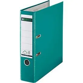 Leitz 180° Ordner A4 82 mm Türkis 2 Ringe 1010 PP (Polypropylen) Glatt Hochformat