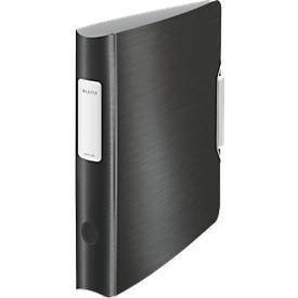 LEITZ® Ordner Active Style, DIN A4, Rückenbreite 65 mm, satin schwarz