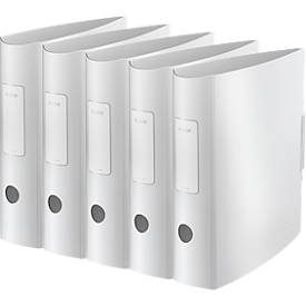 LEITZ® Ordner Active Style, DIN A4, Rückenbreite 82 mm, 5 Stück, arktik weiss
