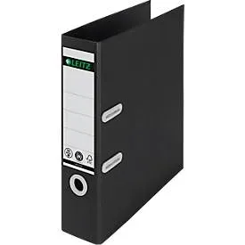 Leitz -  Ordner Recycle 8cm A4, 21cm, Schwarz