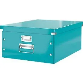 LEITZ® Ablage- und Transportbox Serie Click + Store, gross, für DIN A3, eisblau