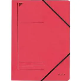 LEITZ® Eckspannmappe, DIN A4, Gummizugverschluss, rot