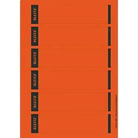 Leitz PC-beschriftbare Selbstklebende Rückenschilder 1686 Für Leitz 1050 Qualitäts-Ordner Rot 39 x 192 mm 150 Stück