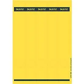 Leitz PC-beschriftbare Selbstklebende Rückenschilder 1688 Lang Für Leitz 1050 Qualitäts-Ordner Gelb 39 x 285 mm 125 Stück
