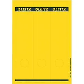 Leitz PC-beschriftbare Selbstklebende Rückenschilder 1687 Lang Für Leitz 1080 Qualitäts-Ordner Gelb 62 x 285 mm 75 Stück