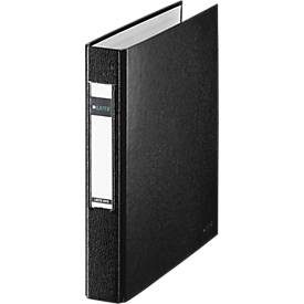 LEITZ® Ringbuch, DIN A5, 2-Ring-Mechanik, Rückenbreite 40 mm, schwarz