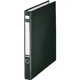 Leitz Ringbuch A4 Graupappe, Polypropylen 2 Ringe 20 mm Schwarz