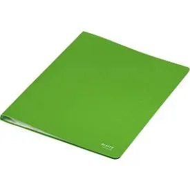 Leitz® Sichtbuch Recycle, A4, 40 dokumentenechte Sichthüllen, bis zu 2 Blatt/Hülle, Rückenschild, 100 % recycelbar, Kunststoff, grün