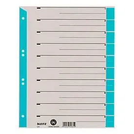 LEITZ® Trennblätter A4 1652, zur freien Verwendung, 100 Stück, hellblau