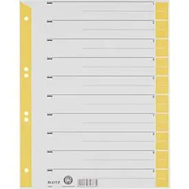 LEITZ® Trennblätter A4 1652, zur freien Verwendung, 25 Stück, gelb
