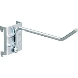 Lochwandhaken WFI, schräg, für Lochplatten mit Lochgrösse 9 x 9 mm & Lochabstand 38 m, L 100 mm, Stahl, 5 Stück