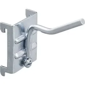 Lochwandhaken WFI, schräg, für Lochplatten mit Lochgrösse 9 x 9 mm & Lochabstand 38 mm, L 50 mm, Stahl, 5 Stück
