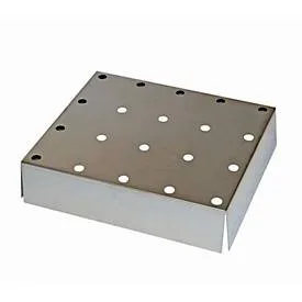 Lochblecheinsatz Standard für asecos Sicherheitsschränke der Q30, Q90, S90 und K90 Serie, Edelstahl 1.4016, B 409 x T 474 x H 107 mm, bis 75 kg