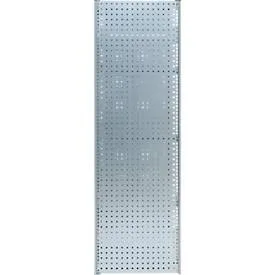Lochblechwand für Grundregal/Anbauregal ORDO Industry, multifunktional, Quadratlochung 10-38 mm, magnethaftend, B 600 x T 1,5 x H 2500 mm, Stahl, verzinkt