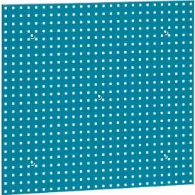 Lochplatte WFI, Wandmontage, Lochgrösse 9 x 9 mm & Lochabstand 38 mm, L 988 x H 910 mm, Stahlblech, azurblau RAL 5009