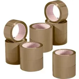 Packband Nopi® Classic 4042, Gesamtstärke 52 ?, L 66 m x B 55 mm, Rollen-? 76 mm, Polypropylen-Folie, braun, 12 Rollen