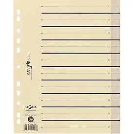 PAGNA Easy Rip Trennblätter, DIN A4-Format, Linienaufdruck, 10 Stück, schwarz