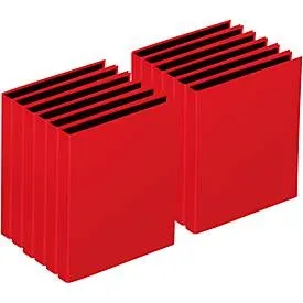 PAGNA Ringbuch, 4er-Mechanik, DIN A4, Rückenbreite 35 mm, 12 Stück, rot
