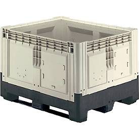Palettenboxen mit Kufen, klappbar, 905 Liter