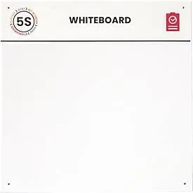Paperflow Whiteboard, Wandmontage, magnetisch, erweiterbar, B 750 x H 750 mm, weiss